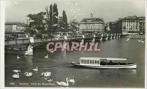 Cartes postales moderne Geneve Pont du Mont Blanc