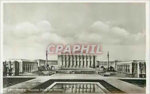 Moderne Karte Geneve Nouveau Palais des Nations