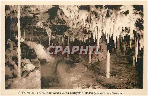 Ansichtskarte AK Entree de la Grotte du Grand Roc a Laugerie Basse Les Eyzies Dordogne