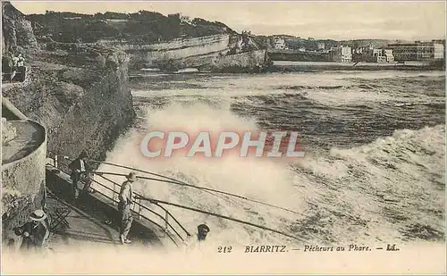 Cartes postales Biarritz Pecheurs au Phare