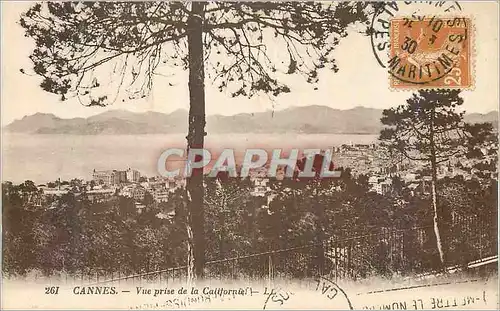 Cartes postales Cannes Vue prise de la Californie