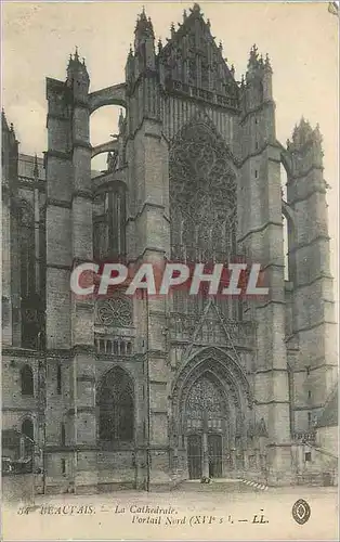 Ansichtskarte AK Beauvais La Cathedrale Portail Nord