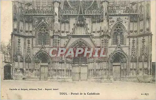 Cartes postales Toul Portail de la Cathedrale