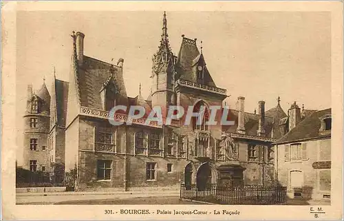 Cartes postales Bourges Palais Jacques Coeur La Facade