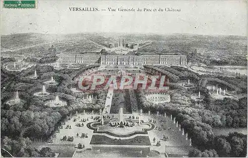 Ansichtskarte AK Versailles Vue generale du parc et du chateau