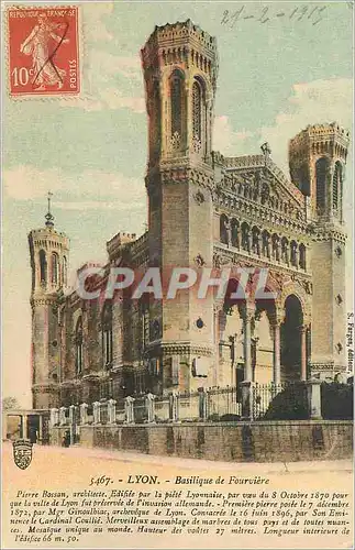 Cartes postales Lyon Basilique de Fourviere