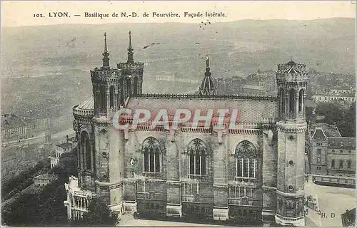 Ansichtskarte AK Lyon Basilique de ND de Fourviere Facade laterale