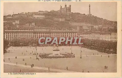 Cartes postales Lyon Place Bellecour