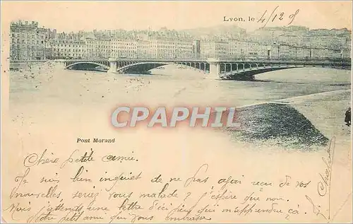 Ansichtskarte AK Lyon Pont Morand (carte 1900)