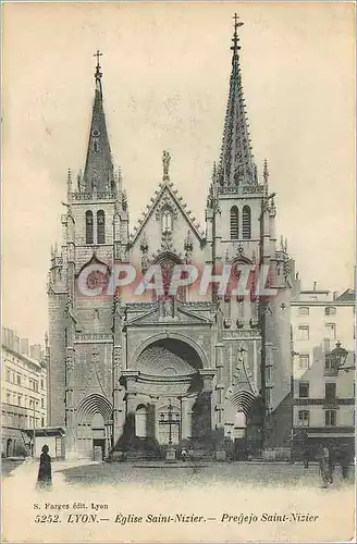 Cartes postales Lyon Eglise Saint Nizier