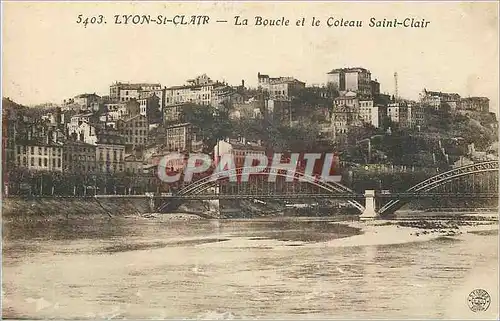 Cartes postales Lyon St Clair La Boucle et le Coteau Saint Clair