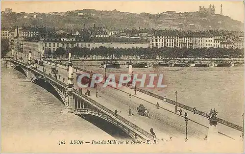 Ansichtskarte AK Lyon Pont du Midi sur le Rhone Tramway