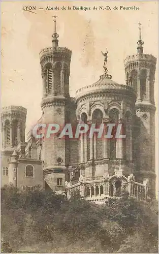 Ansichtskarte AK Lyon Abside de la basilique de ND de Fourviere