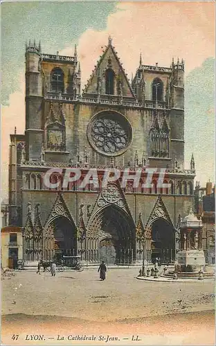 Cartes postales Lyon La Cathedrale St Jean