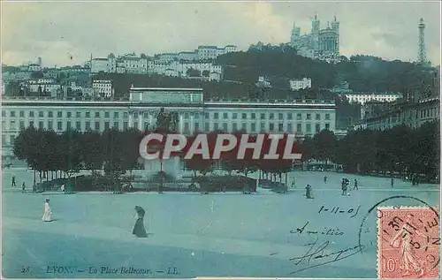 Cartes postales Lyon La Place Bellecour