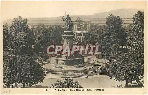 Ansichtskarte AK Lyon Place Carnot Gare Perrache