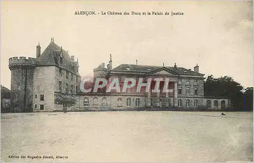Cartes postales Alencon Le Chateau des Ducs et le Palais de Justice