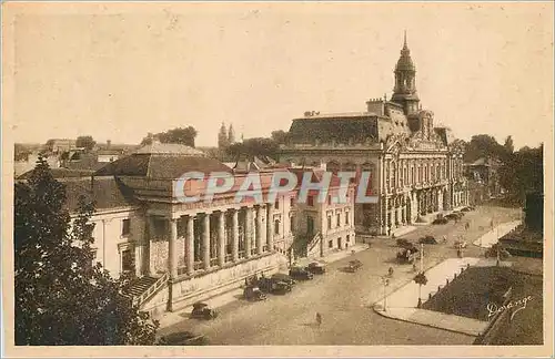 Cartes postales Tours I et L Le Palais de Justice et l Hotel de Ville