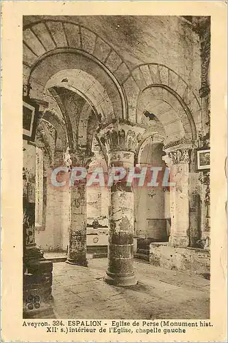 Cartes postales Aveyron Espalion Eglise de Perse Interieur de l Eglise chapelle gauche