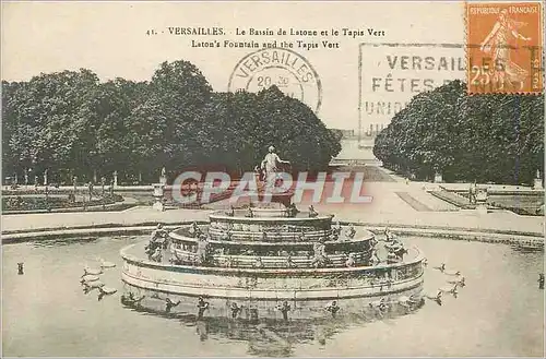 Ansichtskarte AK Versailles Le Bassin de Latone et le Tapis Vert