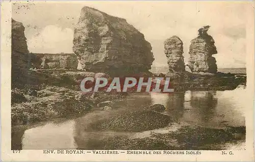 Cartes postales Env de Royan Vallieres Ensemble des Rochers Isoles