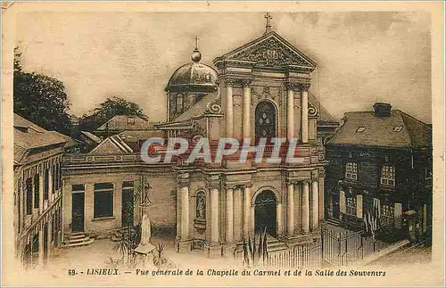 Ansichtskarte AK Lisieux Vue generale de la Chapelle du Carmel et de la Salle des Souvenirs