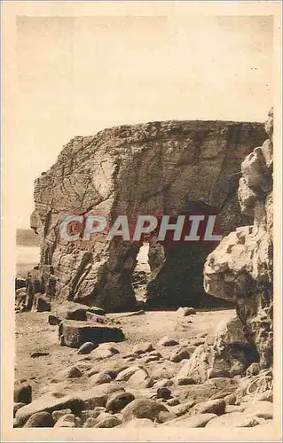 Ansichtskarte AK Quiberon Morbihan La Cote Sauvage Arche de Port Blanc