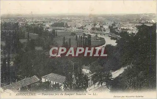 Cartes postales Angouleme Panorama pris du Rempart Beaulieu