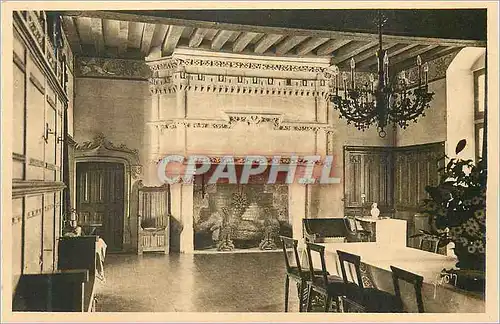 Cartes postales Chateau de Langeais Cheminee de la Salle a Manger