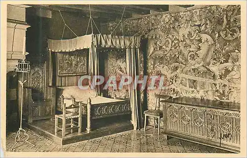 Cartes postales Chateau de Langeais Chambre a coucher