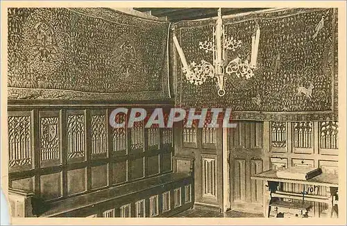 Cartes postales Chateau de Langeais Petit Salon Boiseries peintes