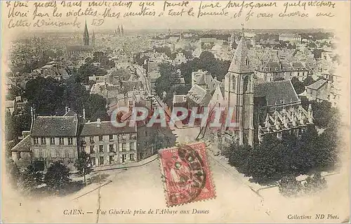 Ansichtskarte AK Caen Vue generale prise de l Abbaye aux Dames