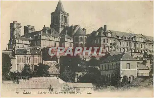 Ansichtskarte AK Caen L Abbaye aux Dames et l Hotel Dieu