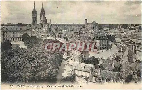 Ansichtskarte AK Caen Panorama pris du Vieux Saint Etienne