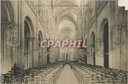 Cartes postales Caen Interieur de l Eglise Saint Etienne