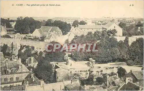 Cartes postales Caen Vue generale prise de Saint Jean