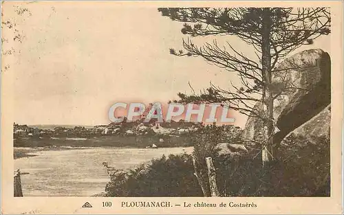 Cartes postales Ploumanach Le chateau de Costaeres