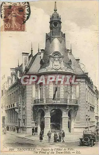 Cartes postales Trouville Facade de l Hotel de Ville