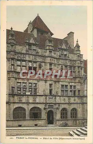 Cartes postales Paray le Monial Hotel de Ville Monument historique
