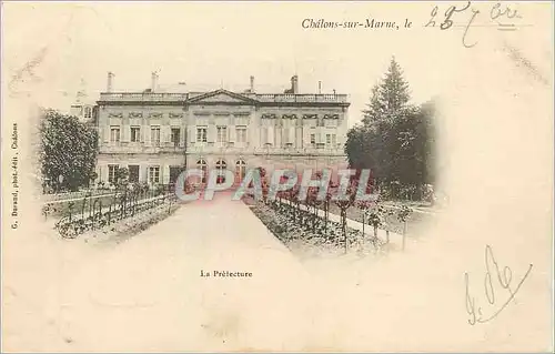 Ansichtskarte AK Chalons sur Marne La Prefecture (carte 1900)