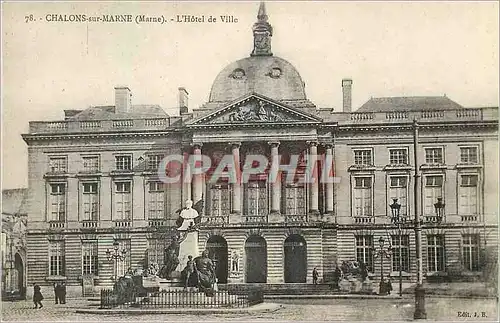 Cartes postales Chalons sur Marne Marne L Hotel de Ville