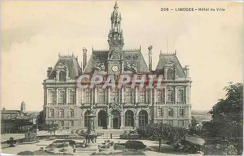 Cartes postales Limoges Hotel de Ville