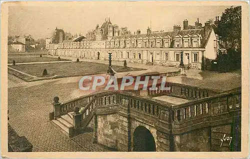 Cartes postales Fontainebleau Seine et Marne Le Palais Aile des ministres et cour des adieux