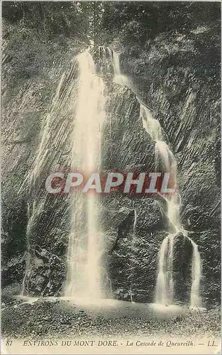 Cartes postales Environs du Mont Dore La Cascade de Queureilh