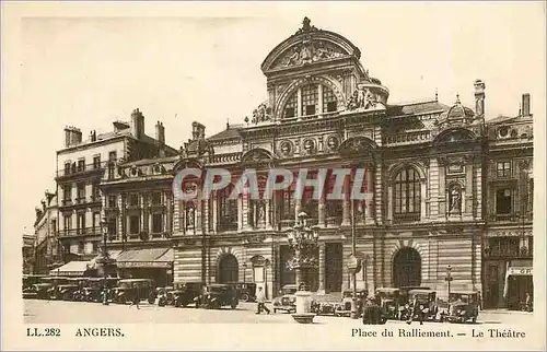 Cartes postales Angers Place du Ralliement Le Theatre
