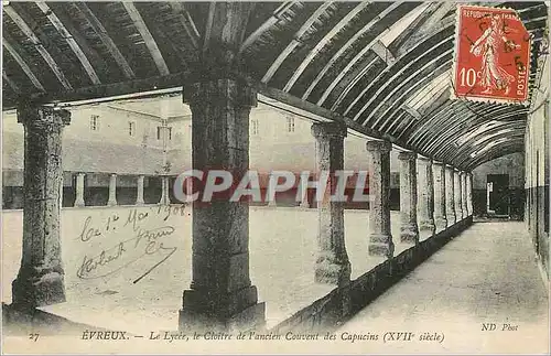 Cartes postales Evreux Le Lycee le Cloitre de l ancien Couvent des Capucins