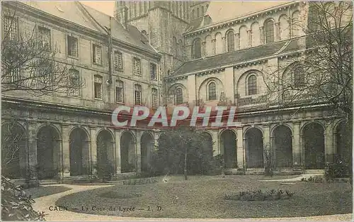 Cartes postales Caen La Cour du Lycee