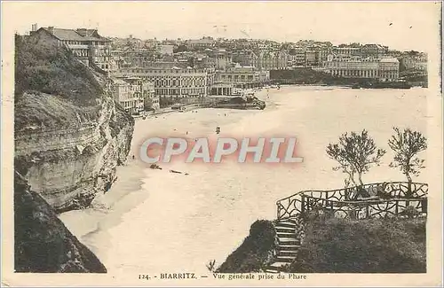 Cartes postales Biarritz Vue generale prise du Phare