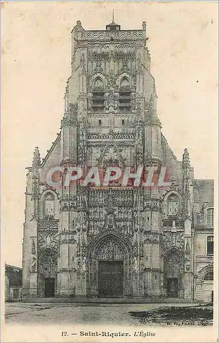 Ansichtskarte AK Saint Riquier L Eglise