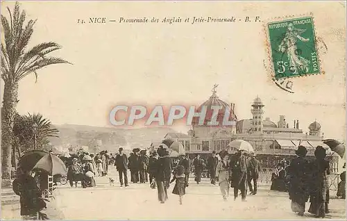 Cartes postales Nice Promenade des Anglais et Jetee Promenade